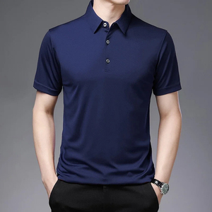 Camisetas de Golf Transpirables, Sólidas, de 220 Gramos, al por Mayor, Ecológicas, de Alta Calidad, de Poliéster/Algodón, Personalizadas con Bordado para Hombre - Product Image 5