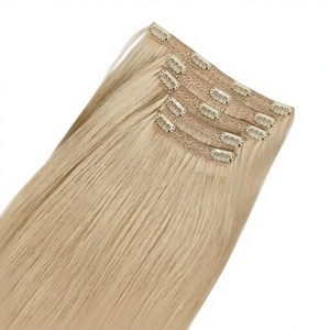 12A Double Drawn Natural Vietnamese Remy Hair Extensions 8pcs 17 Clip-In Hair Accessories Dyed <b>Body</b> <b>Wave</b> Style - Product Image 1