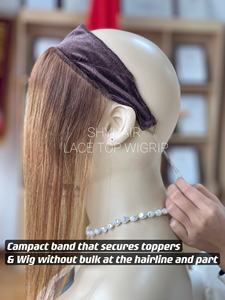 SHY Hair New Desgin Lace Top Wigrip Banda compacta que asegura Toppers y peluca sin volumen en la línea del cabello y parte - Product Image 6