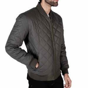 Latest Designed Plain Black Bomber <b>Jacket</b> OEM Service <b>Long</b> Sleeve Side Pocket 100% Polyester <b>Men</b> Bomber <b>Jacket</b> - Product Image 5