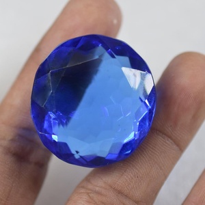 Certified Natural <b>Blue</b> <b>Topaz</b> Round Cut Faceted Gemstone Loose <b>Topaz</b> Stone For Rings Pendants Jewelry Making Gift - Product Image 1
