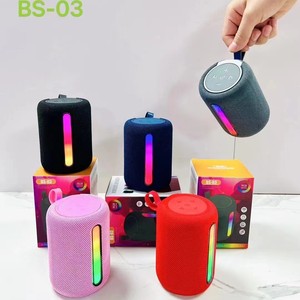 Altavoz Inalámbrico BS-03 con Correa <span class=keywords><strong>de</strong></span> Transporte, Carcasa <span class=keywords><strong>de</strong></span> Malla <span class=keywords><strong>de</strong></span> Tela, Tira <span class=keywords><strong>de</strong></span> Luces RGB, Dispositivo para Exteriores, Camping, Emergencias, Venta al Por Mayor - Product Image 2