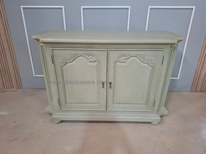 Mahogany Wood <b>Sideboard</b> Cabinet – Modern Luxury <b>Storage</b> Buffet - Product Image 3