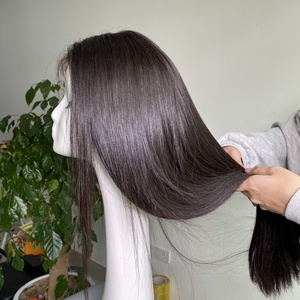 Fermeture HD perruques 100 Extension de cheveux humains Remy Extensions de cheveux cheveux raides tissage prix de gros - Product Image 4