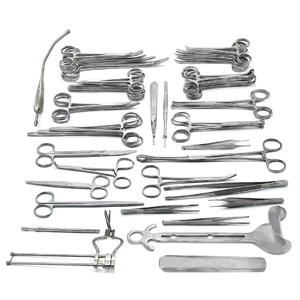 Juego de 50 Instrumentos Quirúrgicos Básicos para Laparotomía – Herramientas de Acero Inoxidable - Product Image 1
