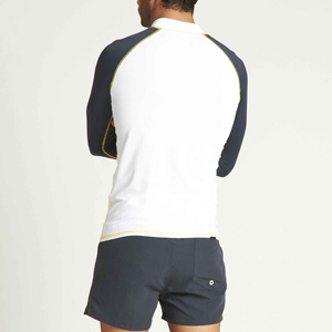 Venta al por mayor 2026 Camiseta de manga larga para hombre MMA Rash Guard Anti-UV Poliéster/Nylon 220g Ropa deportiva personalizada en blanco para adultos - Product Image 3