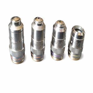 Kit de Lentes Objetivas para Microscopio de Laboratorio 4X 10X 40X 100X, de Latón, Campo Plano, Infinito, Acromáticas, Óptica de Alta Resolución - Product Image 2