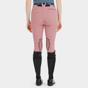 Pantalon d'équitation rose avec genouillères noires en cuir, pantalon d'équitation pour femmes, taille M-L-XL, emballage personnalisé - Product Image 2