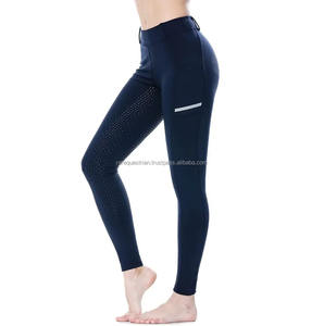 <b>Women's</b> Crystal studded Designer studded Silicone Gripping Ladies and <b>Women</b> Equestrian Sports Horse Riding Tights <b>Leggings</b> - Product Image 4