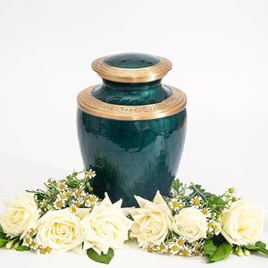 Urne funéraire élégante en laiton pour adultes, urne commémorative pour cendres pour hommes et femmes - Product Image 4