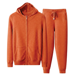 Conjunto de 2 Piezas de Ropa Deportiva con Logotipo Personalizado, Chaqueta Cortavientos Holgada, Bordado, Cuello Alto, Poliéster/Algodón, Casual - Product Image 3