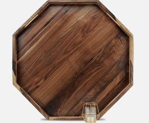Plateau en bois pour servir le petit-déjeuner au lit, forme et taille personnalisées, plateau de service à prix exceptionnel, finition en bois artisanal - Product Image 1