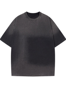 Nueva Camiseta de Hombre 2026 al por Mayor, Cuello Redondo, Oversize, 100% Algodón, de Alta Calidad, Estilo Vintage Lavado, para Uso Casual - Product Image 5