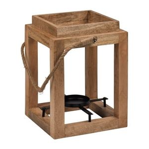 Nouvelle arrivée : lanterne à bougie en bois et métal, lanterne suspendue pour la maison, mariage, Noël, décoration lumineuse, taille personnalisée - Product Image 3