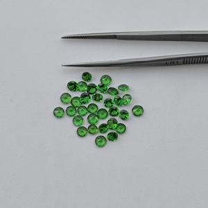 Piedra de tsavorita verde Natural de 1,5mm facetada redonda corte brillante piedra preciosa suelta certificada a precio razonable tienda en línea Alibaba - Product Image 4