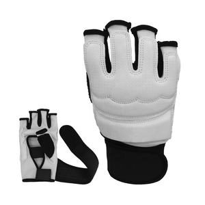 Gants de boxe MMA en cuir PU à demi-doigts, best-sellers, pour le sac de frappe, la lutte UFC, l'entraînement au grappling, tailles 8oz et 12oz - Product Image 1