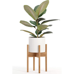 Soporte moderno para plantas de madera maciza, soporte para macetas de madera, para interiores y exteriores, para sala de estar, balcón, a precio asequible. - Product Image 3