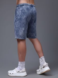 Pantalones Cortos Bermuda de Mezclilla Lavada Ecológica para Hombre, con Cordón Ajustable, Cintura Media, Color Sólido, Tela de Algodón de Secado Rápido - Product Image 2