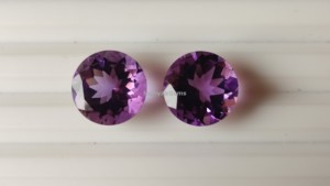 Gema facetada de amatista africana natural de Brasil, 10 mm, 12 mm, forma redonda ovalada, amatista suelta transparente para la fabricación de joyas - Product Image 3