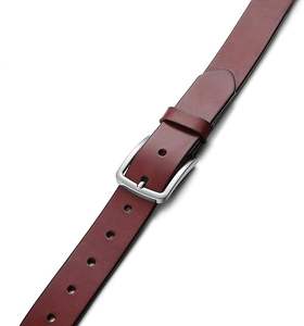 Cinturón Formal de Cuero Vacuno Clásico para Hombre con Hebilla de Acero, Reversible y Duradero, Fabricante y Proveedor Mayorista de Pakistán - Product Image 1