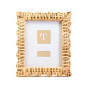 Luxury Handmade Rattan Photo <b>Frame</b> Decorative <b>Wedding</b> Table Display Wicker Picture Holder for Home and Reception Event Styling - Product Image 4