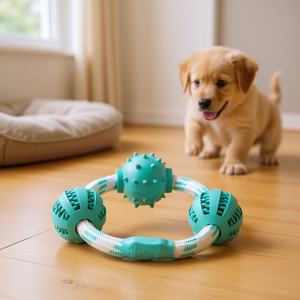 Denta Fun Anneau en Corde avec Balles 20 cm Jouet à Mâcher pour Animaux de Compagnie - Product Image 3