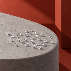Diamants de laboratoire taillés avec précision |   Collections de pierres de diamant rondes brillantes, couleur GH, clarté VS, 0,004-0,008 CT, 0,8-1,2 MM, pierres détachées - Product Image 3