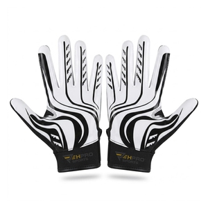 Fabricante profesional de guantes de receptor, guantes de fútbol americano adhesivos, tela transpirable, diseño personalizado - Product Image 5