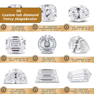 Diamant de laboratoire taille émeraude certifié IGI 1CT-5CT, pierre libre, diamant synthétique du Gujarat pour la fabrication de bijoux, la création de moules/échantillons - Product Image 3