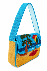 Luxury Handmade Glass Beaded Beach Shoulder Bag Women Designer Summer <b>Handbag</b> Custom OEM ODM Wholesale - Product Image 2