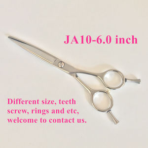 Ciseaux de coiffure 6'' en acier inoxydable JP, ensemble de ciseaux de barbier professionnels pour la coupe de cheveux, avec sac inclus - Product Image 3