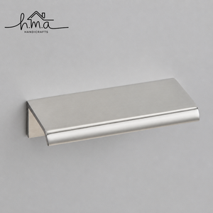 拉丝黄铜拉手实心黄铜橱柜抽屉拉手现代指握式衣柜厨房橱柜门五金配件 - Product Image 2