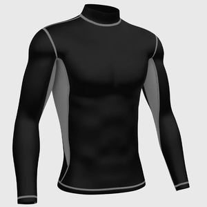 Camisetas de Compresión para Hombre, Ropa Deportiva para Gimnasio, Manga Larga, Color Negro, para Rugby, Deporte, Maternidad - Product Image 4