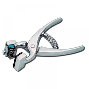 Veterinary Stainless Steel Adjustable Ear Tattoo Pliers Reusable Cat <b>Dog</b> Horse Livestock <b>Tagging</b> Applicator Tool - Product Image 1