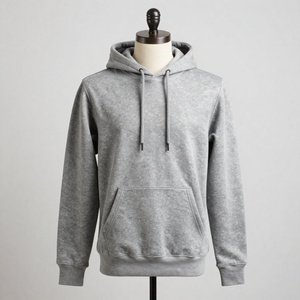 เสื้อสเวตเตอร์แบบสวมหัวผ้าฟลีซผ้าฝ้ายฟอกสีสไตล์วินเทจซักได้ - Product Image 4