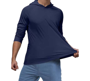 Sudadera de manga larga para hombre, color azul marino, diseño personalizado, de punto, de secado rápido, estilo casual para otoño. - Product Image 6