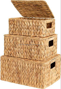 ตะกร้าหวายน้ำคุณภาพสูงทันสมัยราคาถูก ขายส่ง เป็นมิตรกับสิ่งแวดล้อม ใช้สำหรับตกแต่งและจัดเก็บอย่างยั่งยืน - Product Image 5