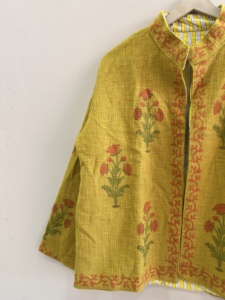 Chaqueta de tela TNT, chaqueta corta de algodón, chaqueta estampada, chaqueta para la playa - Product Image 3