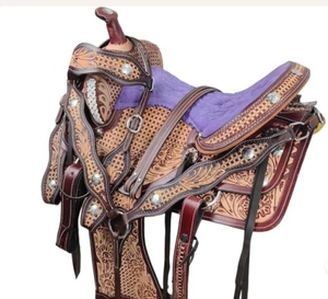Silla de Montar Occidental de Nuevo Diseño 2026, Cómoda y de la Mejor Calidad, Hecha en Uttar Pradesh, de Cuero, la Mejor Oferta para Carreras de Caballos - Product Image 1