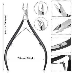 Manicure Cuticle Clippers Remove Dead Skin <b>Nail</b> Nippers Scissors Stainless Steel <b>Nail</b> <b>Tool</b> Wide Jaw Opening Professional Durable - Product Image 2