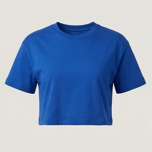 เสื้อยืดครอปท็อปผู้หญิง แขนสั้น ลายมัดย้อม สำหรับใส่กลางแจ้ง คอกลม พรีเมียม แอคทีฟแวร์ ลำลอง แฟชั่นอินเทรนด์ - Product Image 1