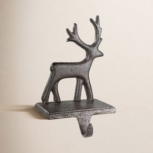 Soporte para Calcetines de Navidad Verde Oscuro, Gancho Metálico para Chimenea, Decoración para el Hogar - Product Image 3