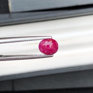 Rubis naturel cabochon rouge profond ovale, pierre précieuse en vrac pour collectionneur, qualité supérieure, gemme précieuse - Product Image 2