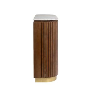 Solid Wood <b>Bar</b> Cabinet with Provincial Teak Matte Finish Wine Whisky and Soft Drink Storage Cabinet <b>Freestanding</b> Home <b>Bar</b> - Product Image 5