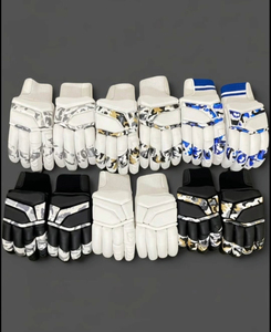 ถุงมือตีคริกเก็ตหนัง PU สีสันตามสั่ง ทนทาน รับผลิตแบบ OEM ป้ายและโลโก้ปรับแต่งได้ ผลิตแบบไวท์เลเบล - Product Image 2