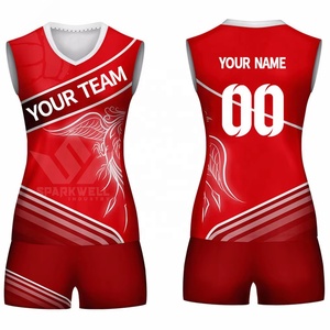 เสื้อวอลเลย์บอลสั่งทำพิเศษ Sparkwell สำหรับผู้ชาย แบบไม่มีแขน สีแดง พิมพ์ลายแบบ Sublimation แห้งเร็ว เสื้อกล้ามกีฬา ชุดทีม - Product Image 4
