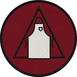 Écusson brodé personnalisé pour insignes maçonniques, en fil d'or, pour tablier maçonnique, badge couronne de laurier, logo blason pour blazer uniforme maçonnique G - Product Image 5