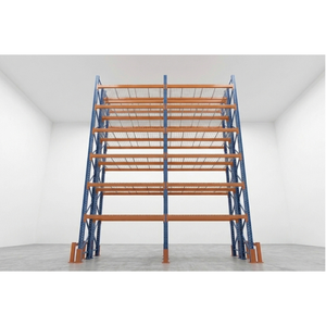 <b>Heavy</b> <b>Duty</b> Highrisse Selective <b>Rack</b> Q235 Steel High Rise Assembled Powder Coating Blue/Orange - Product Image 4