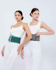 Ceinture de maternité indonésienne de qualité supérieure, solide, à double velcro, respirante, lavable, en polyester et éponge, confortable pour les femmes enceintes - Product Image 1