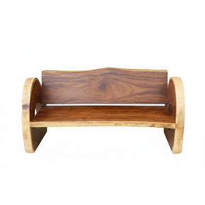 Mejor Precio: Banco de Madera de Suar con Borde Natural, Ecológico y Duradero para Sala de Estar, Jardín y Muebles de Exterior - Product Image 2